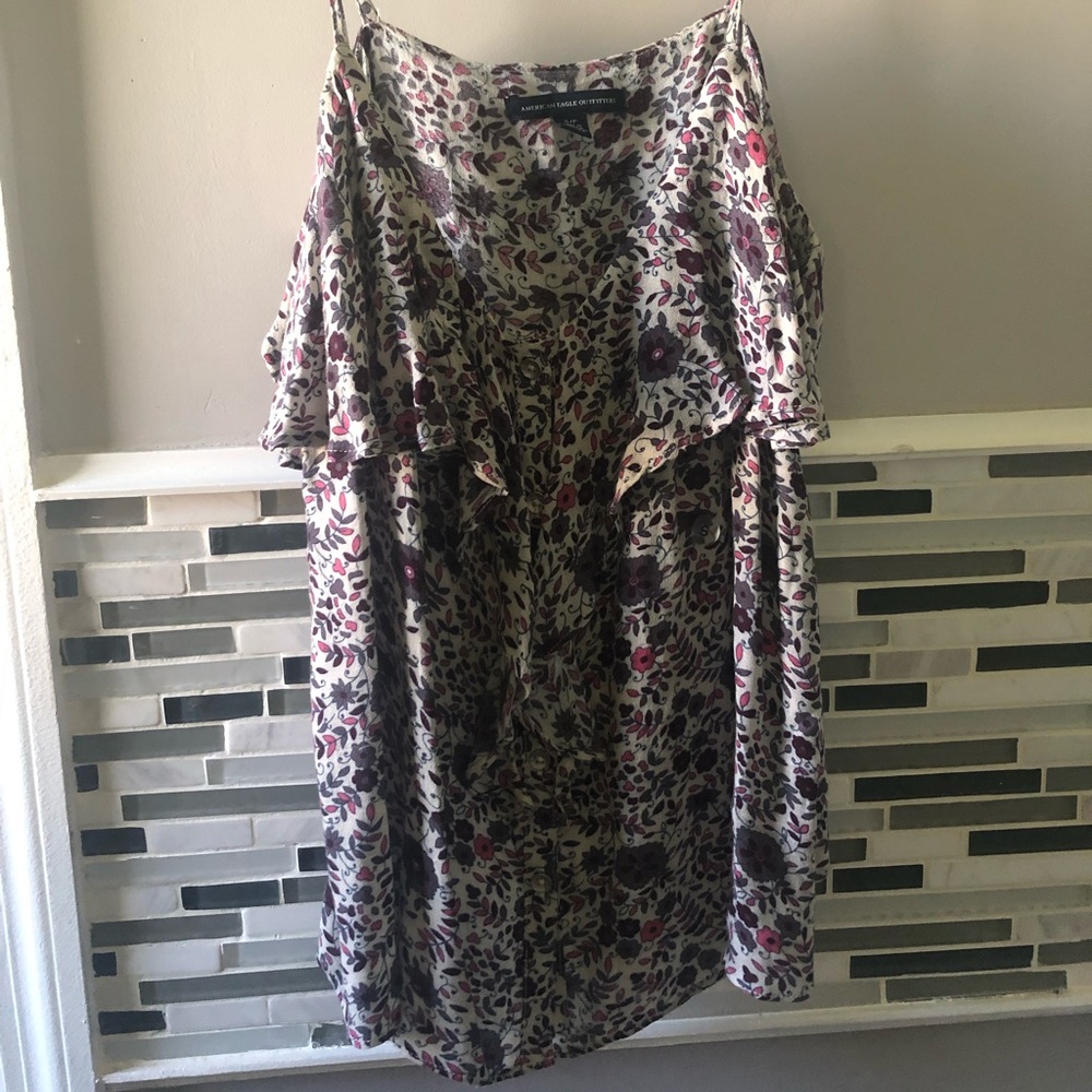 Loose floral tank
